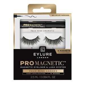Eylure London Pro Magnetic Eyeliner & Lash System Faux Mink Dramatic 5 Magnets